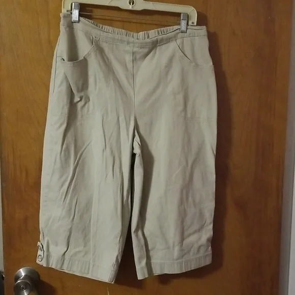 Just My Size Pants Jumpsuits Basic Tan Capris X A Poshmark
